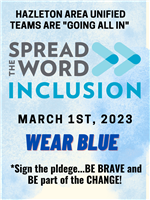 March 1st Wear Blue for Inclusion Day